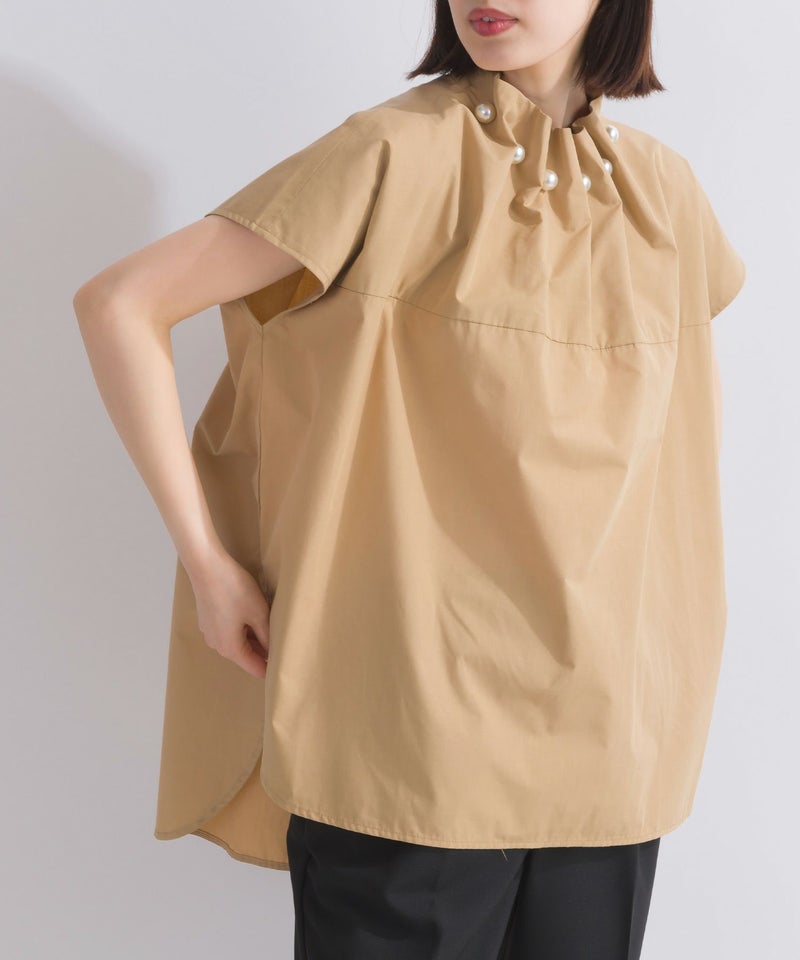 model：H162　着用サイズ：M　ベージュ