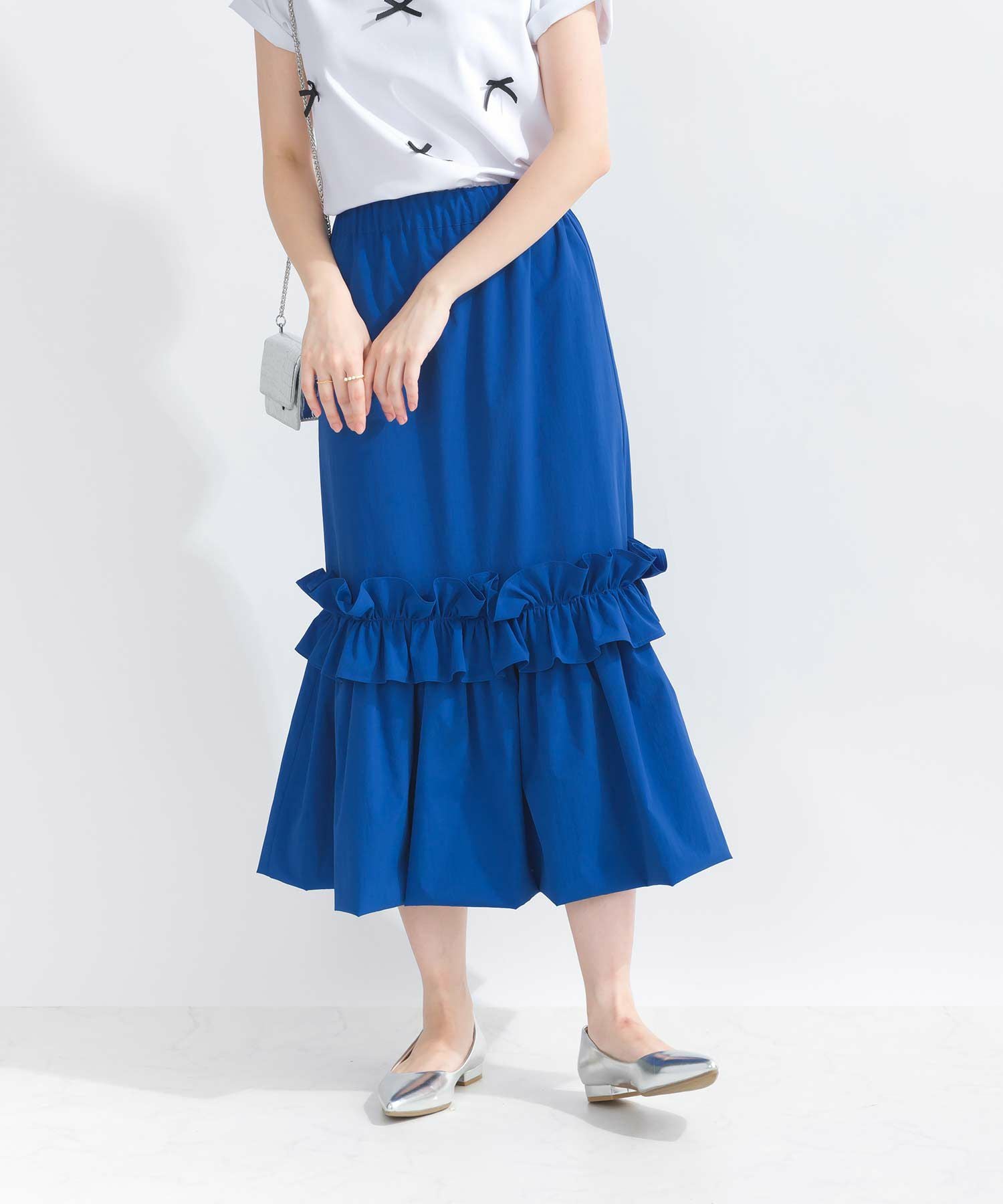 【新品未使用】 tageechita ヘムバルーン リンクルスカート 新品未使用 ヘムバルーンリンクルスカート /TAGEECHITA JAPAN 【公式通販】
