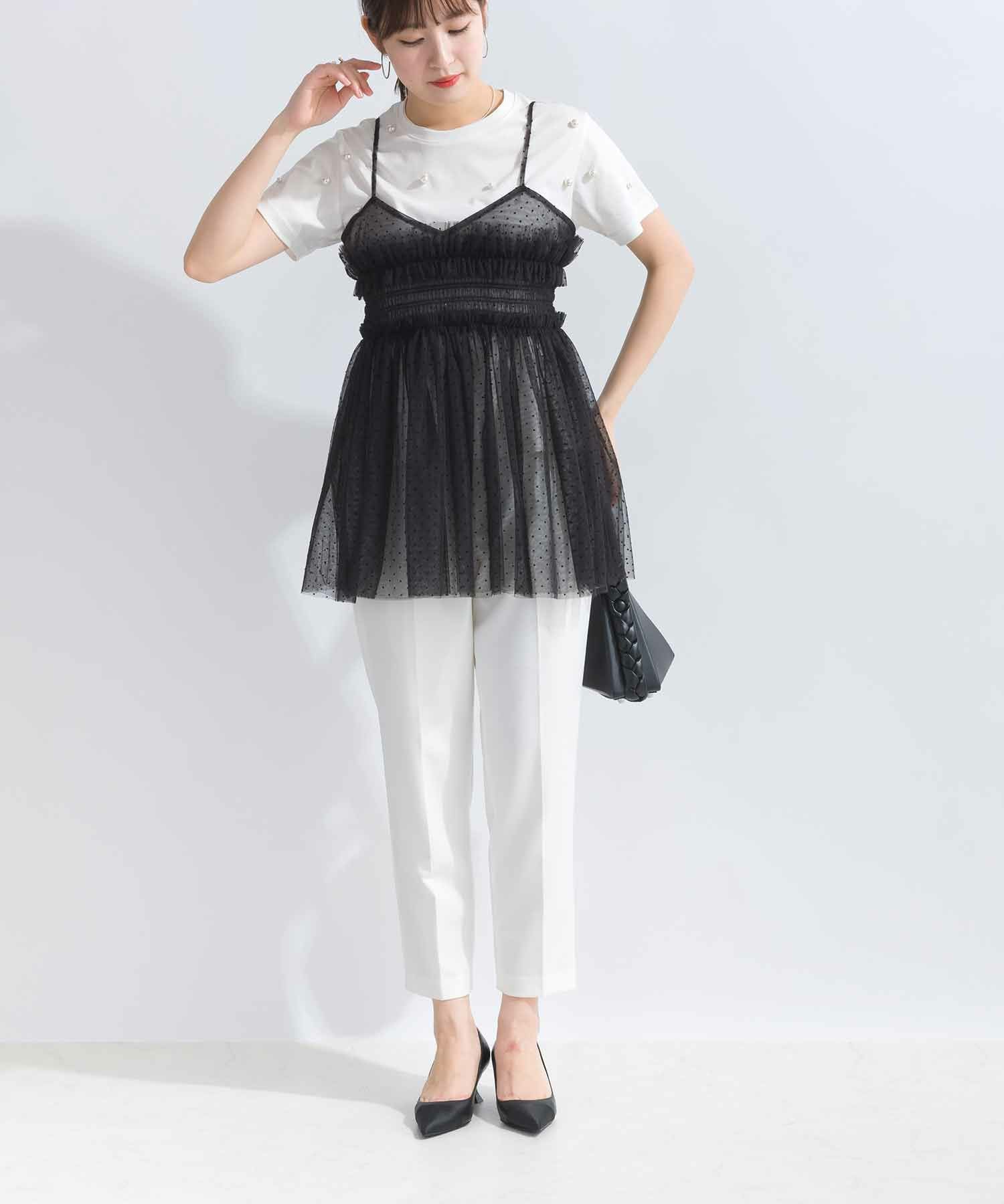ドットチュールキャミ ドットチュールキャミ | w closet(ダブルクローゼット)レディース