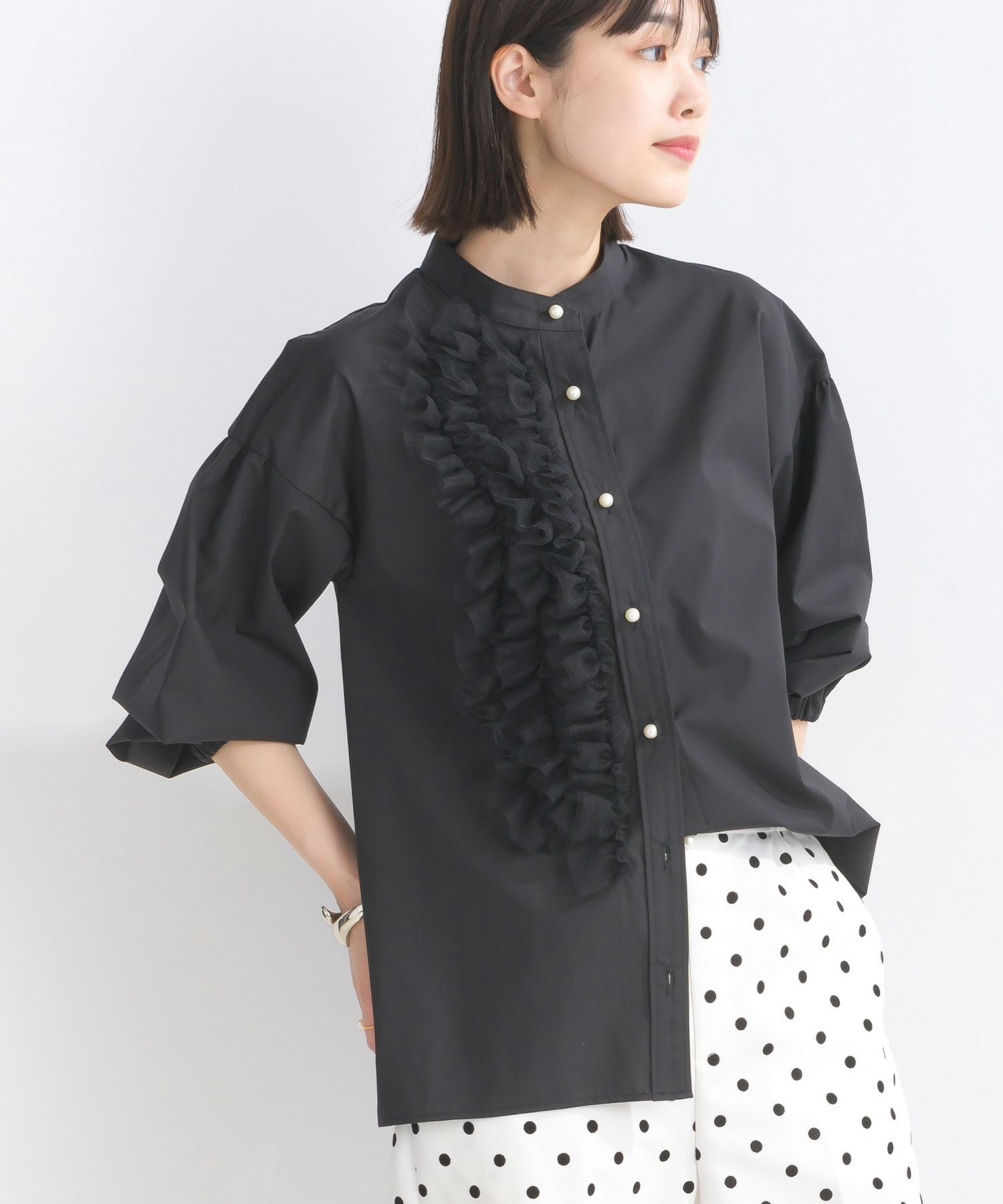 【新品】ノーリーズ テープチュール 刺繍 ブラウス 立体的 プルオーバー 黒 NOLLEY'S - 【新品】ノーリーズ テープチュール 刺繍 ブラウス 立体的