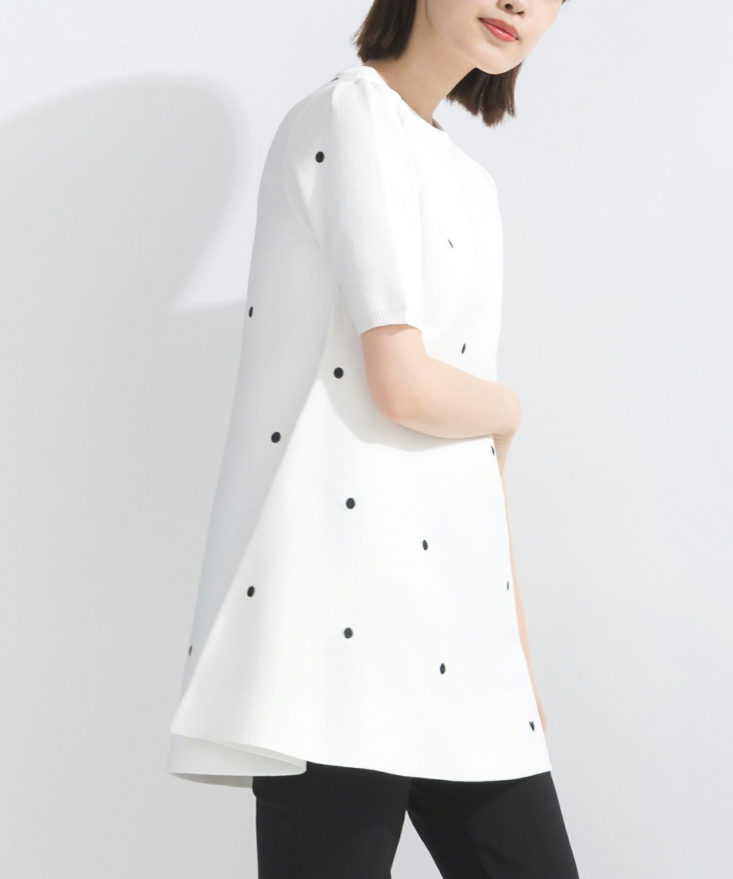 ドット刺繍ニットチュニック | PICCIN (ピッチン) 公式通販