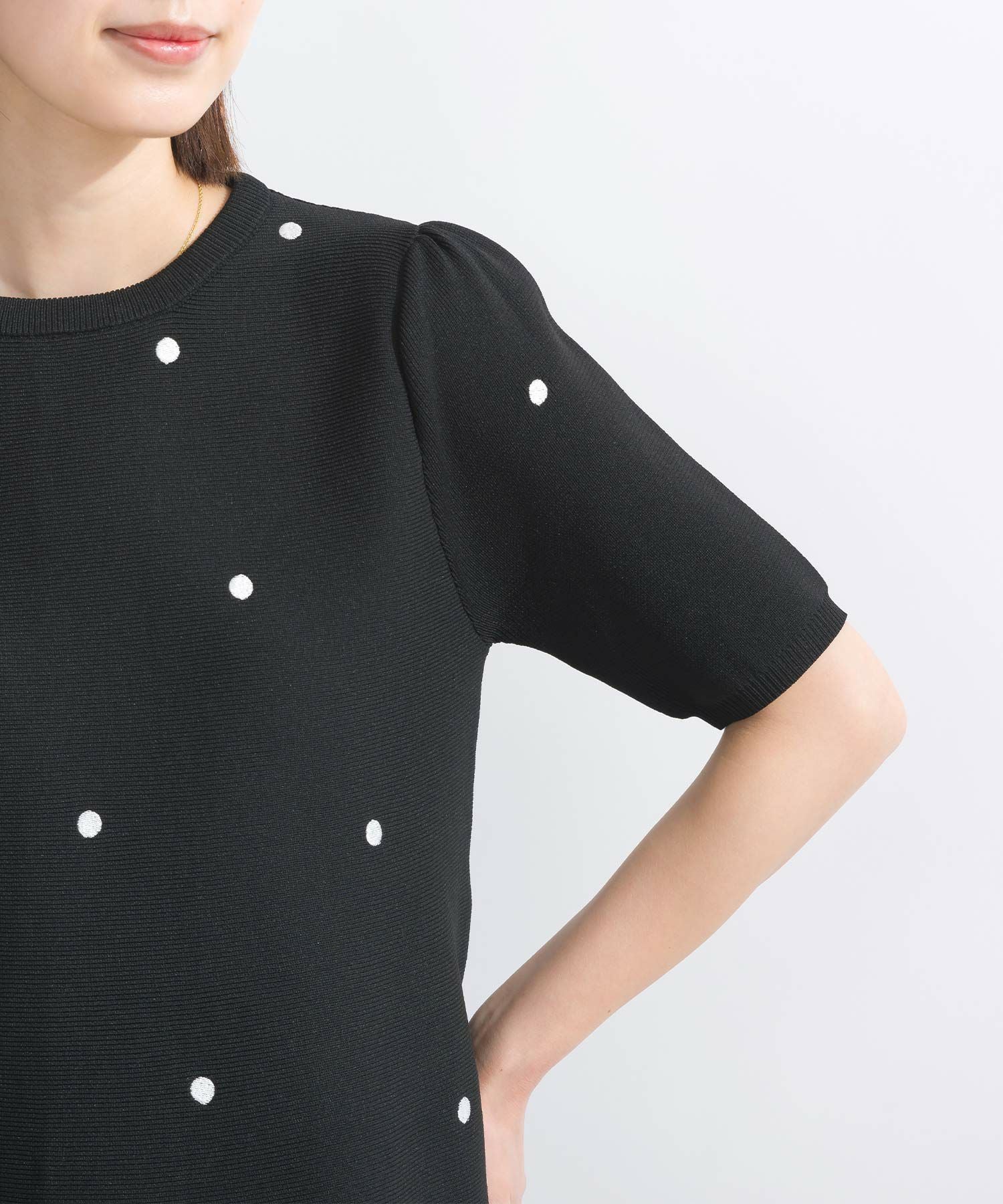 ドットニットチュニック ドット刺繍ニットチュニック | PICCIN (ピッチン) 公式通販