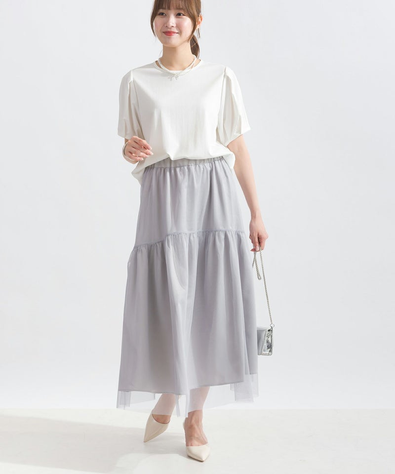 model：H165　着用サイズ：M　オフホワイト