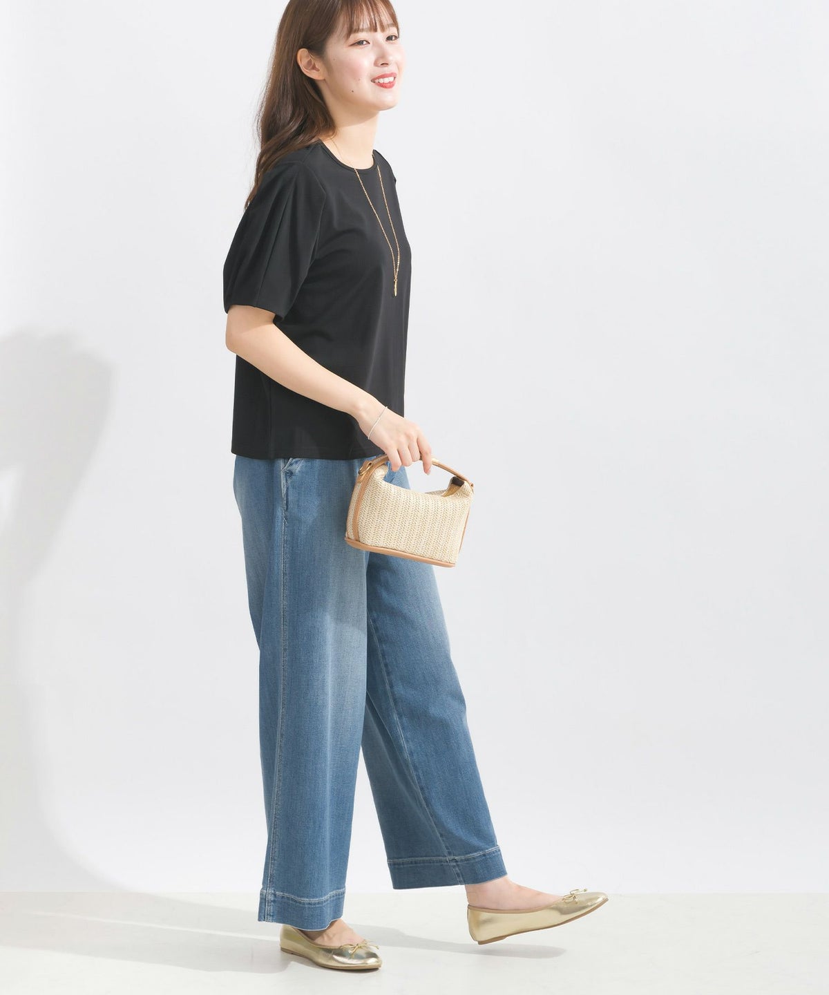 model：H165　着用サイズ：M　ブラック