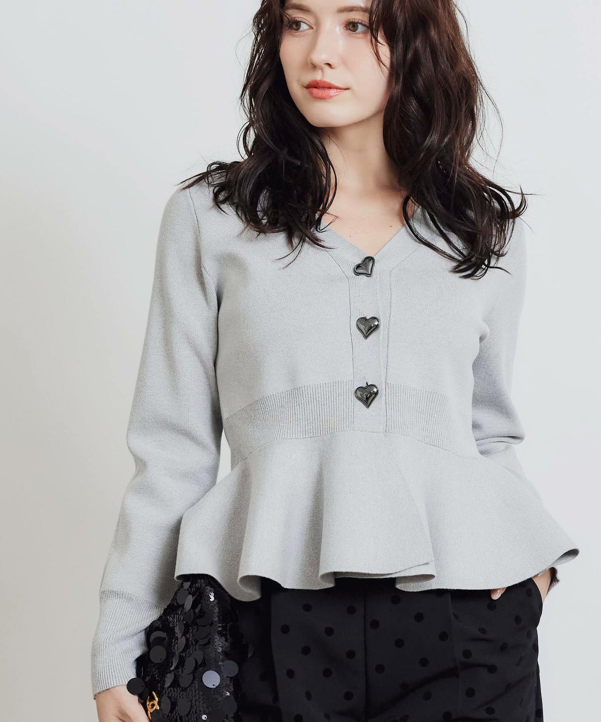 model：H155　着用サイズ：M　シルバー