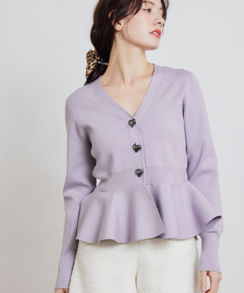 model：H155　着用サイズ：M　ラベンダー