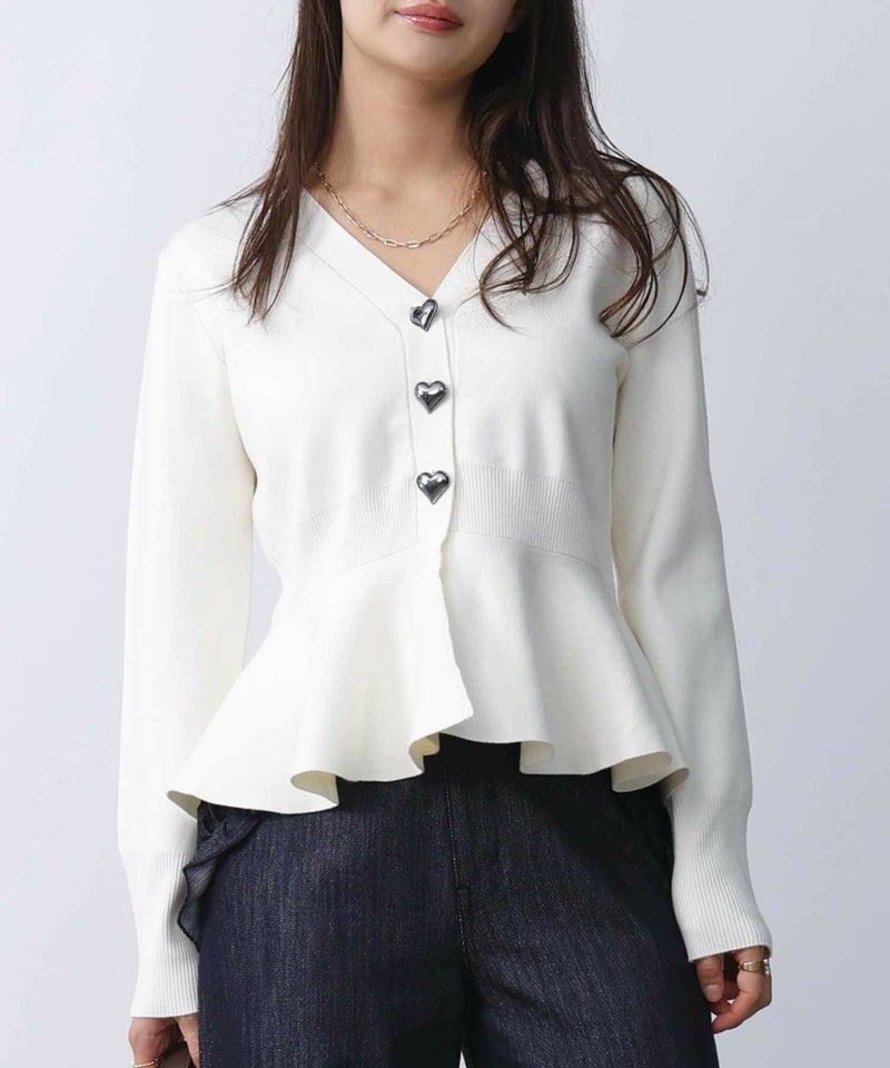 model：H160　着用サイズ：M　オフホワイト