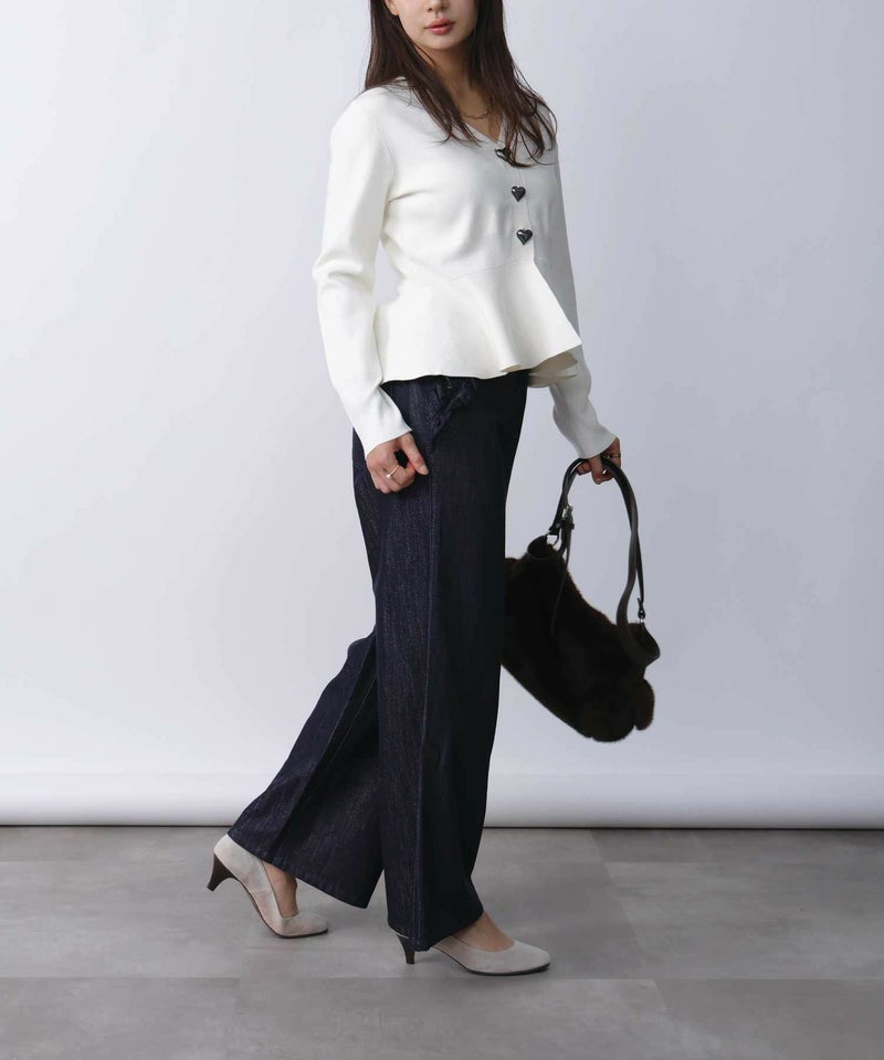 model：H160　着用サイズ：M　オフホワイト