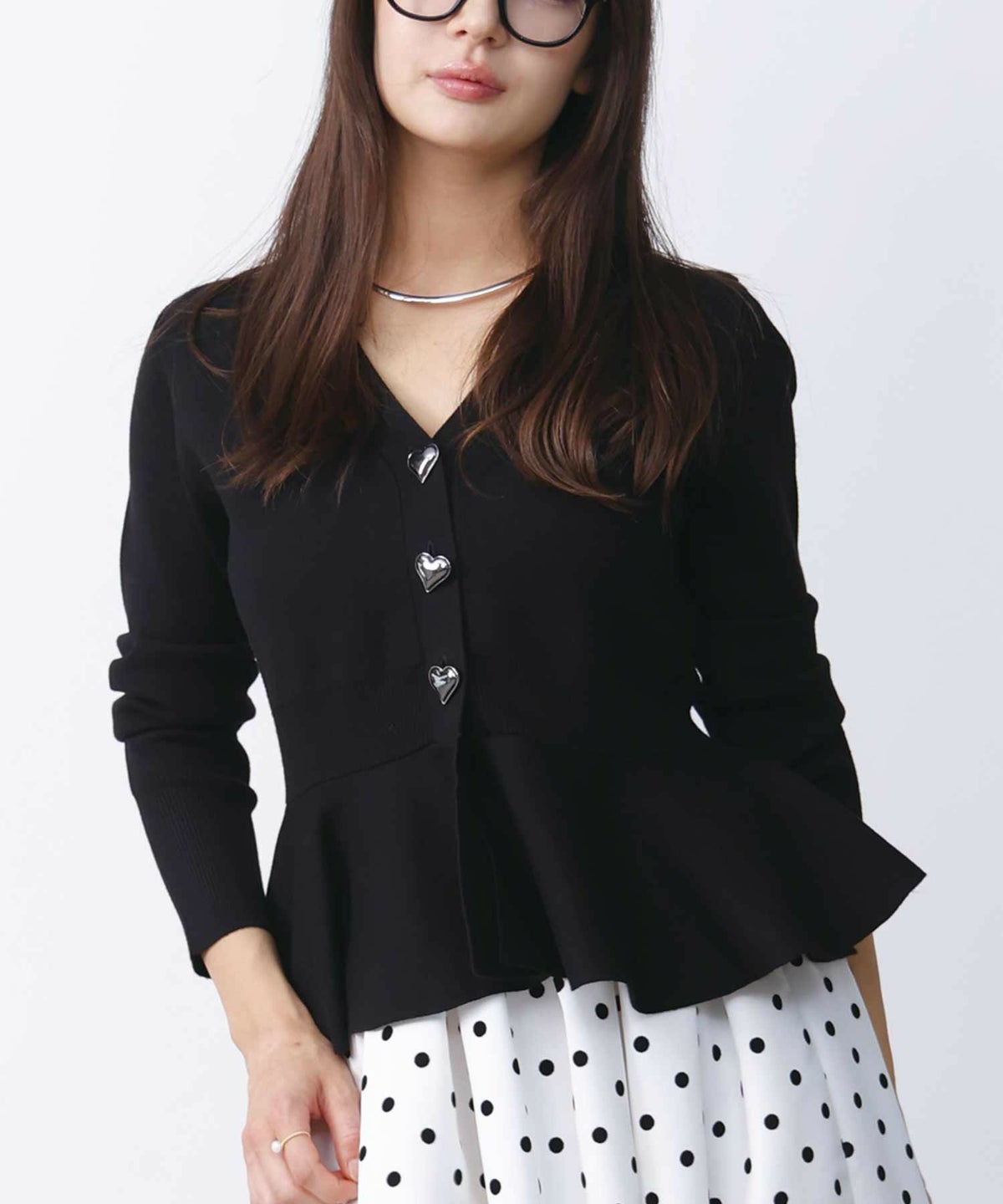 model：H160　着用サイズ：M　ブラック