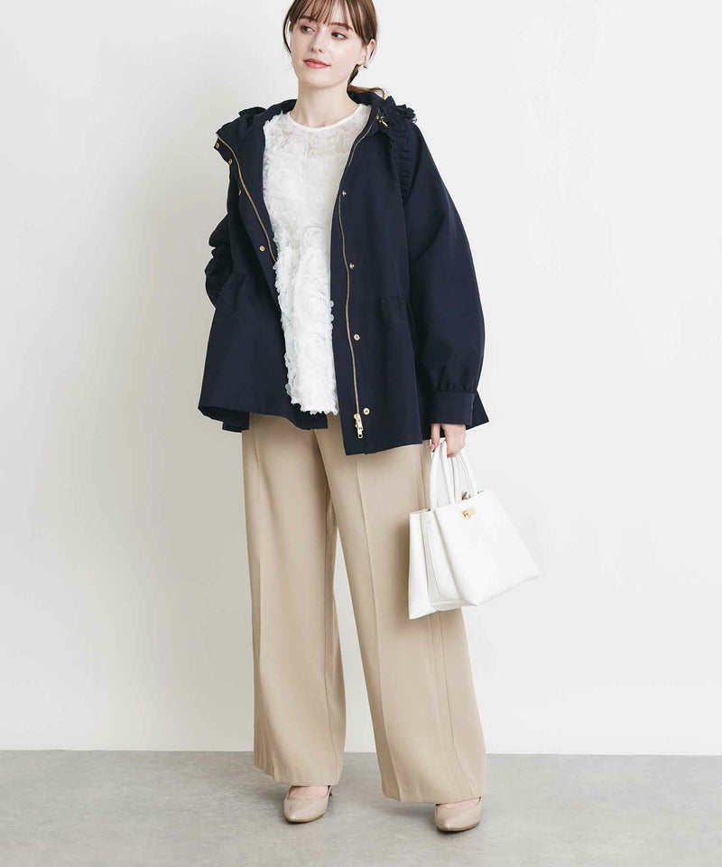 model：H165　着用サイズ：M　アイボリー