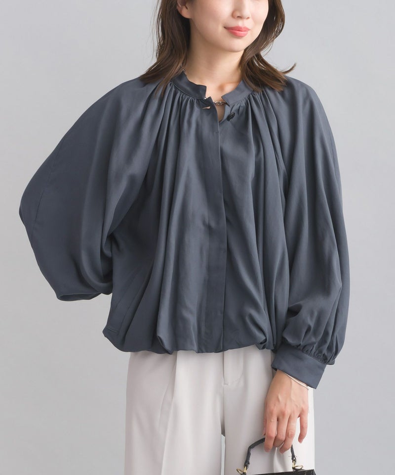 model：H167　着用サイズ：M　チャコールグレー