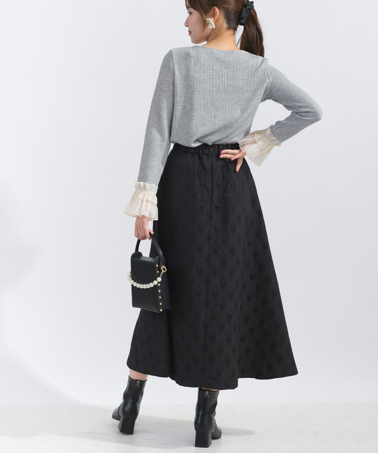 ハートジャガードフレアスカート | PICCIN (ピッチン) 公式通販