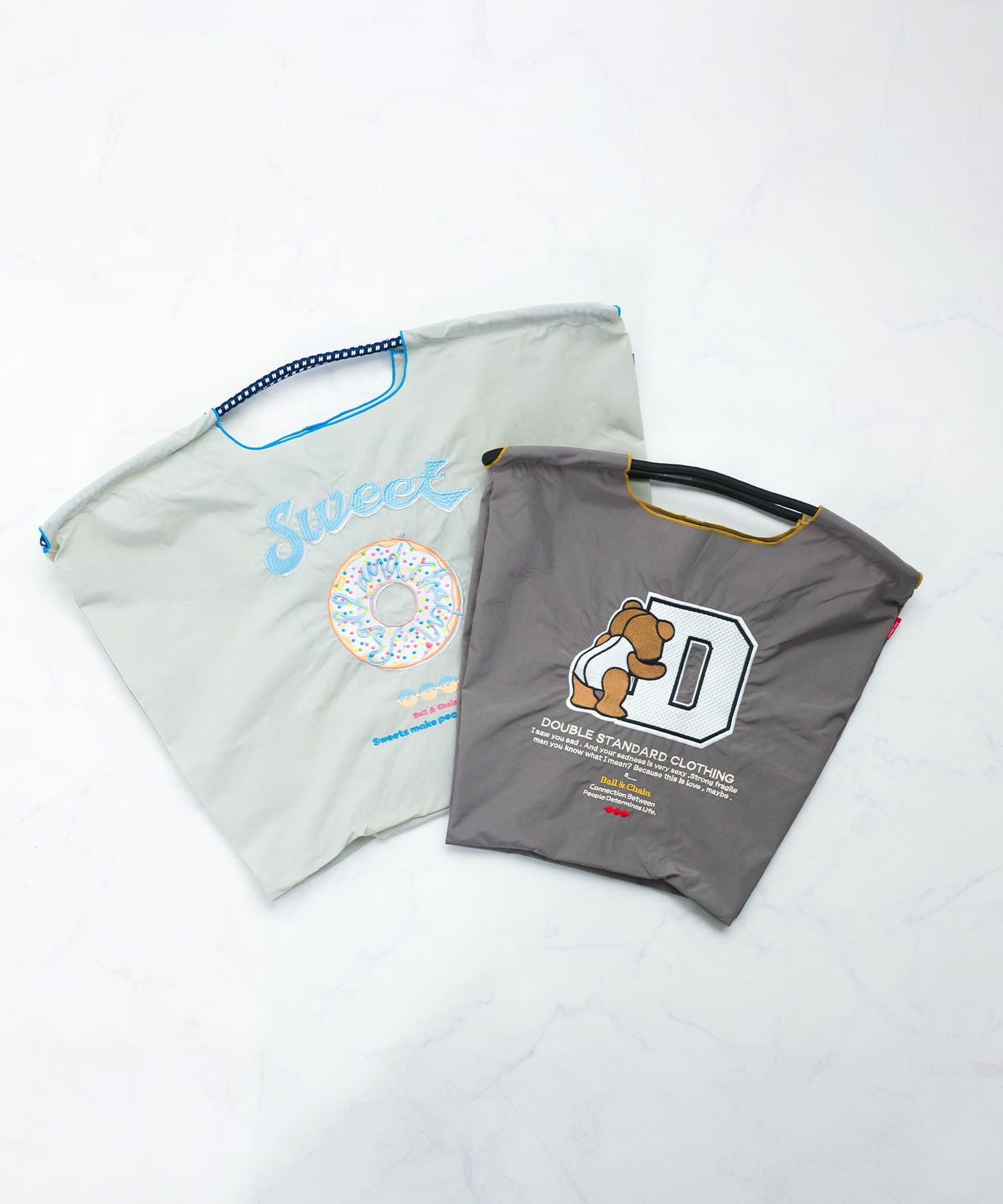 Ball&Chain×DOUBLE STANDARD CLOTHING]shopping D logo bear(M