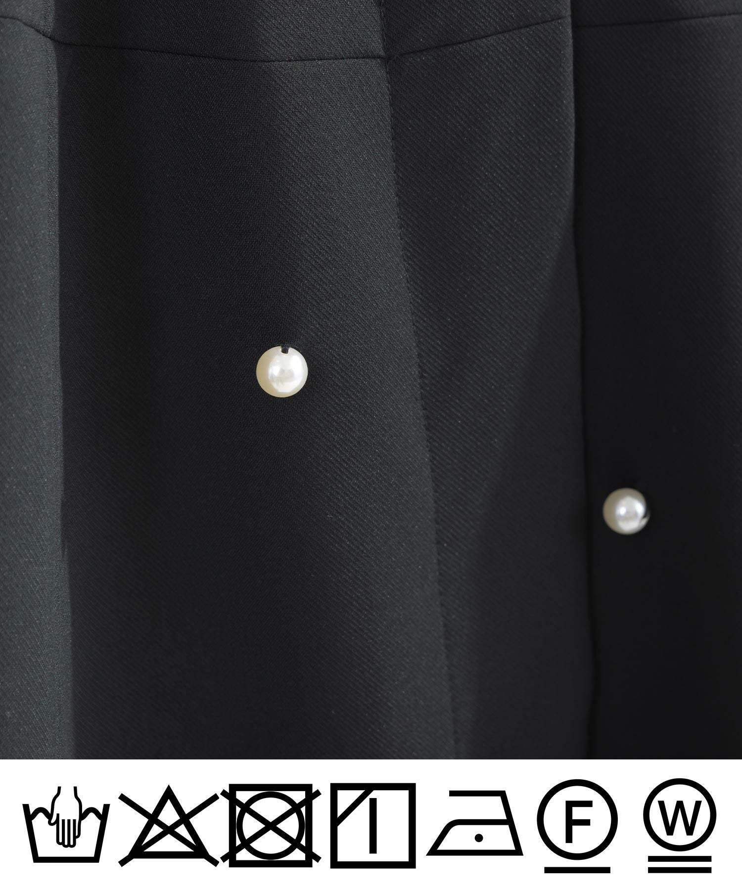 25ss 未使用に近い PICCIN ぺプラム パニエジレ フリルジレ ブラック パール付きジレ | PICCIN (ピッチン) 公式通販