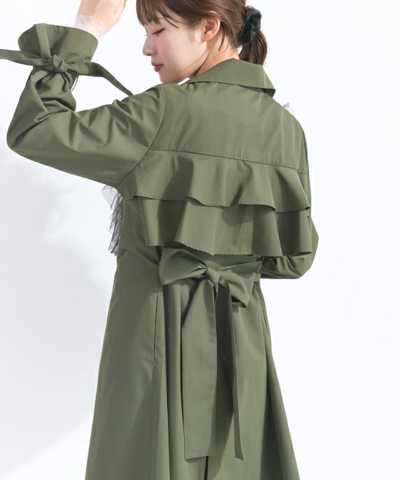 regleam ビッグカラーツイルコート　カーキ ビッグカラー ツイルコート｜BIG COLLAR TWILL COAT – regleam