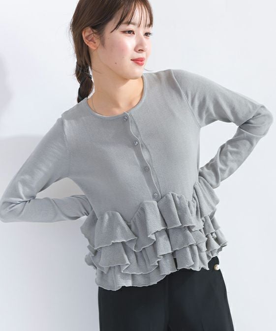 model：H165　着用サイズ：M　グレー