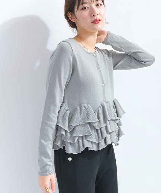 model：H165　着用サイズ：M　グレー