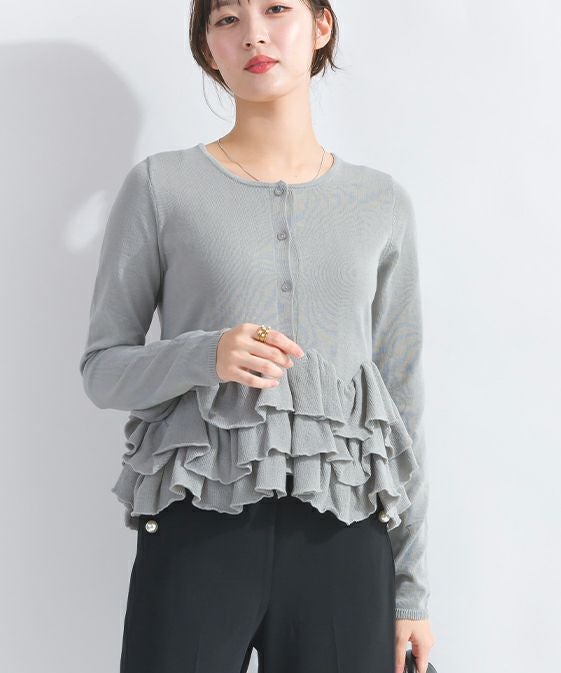 model：H165　着用サイズ：M　グレー