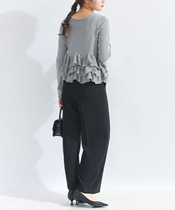 model：H165　着用サイズ：M　グレー