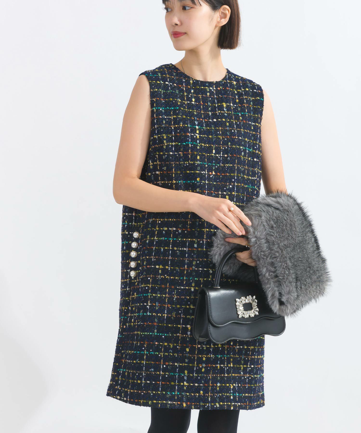 ポケットパールツイードワンピース | PICCIN (ピッチン) 公式通販