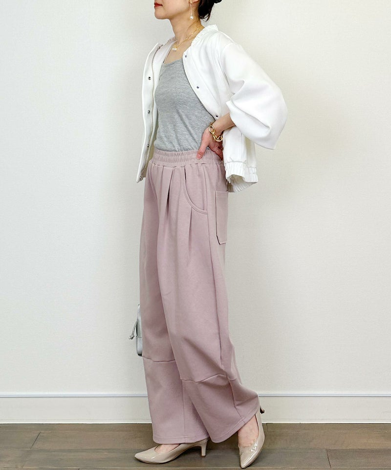 model：H164　着用サイズ：M　ピンク