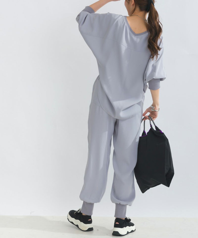 model：H165　着用サイズ：M　ライトグレー　セットアップで