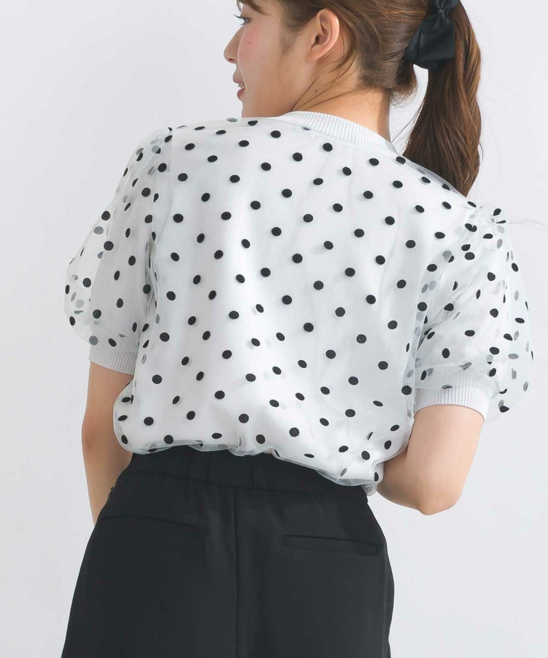 model：H165　着用サイズ：M　オフホワイト