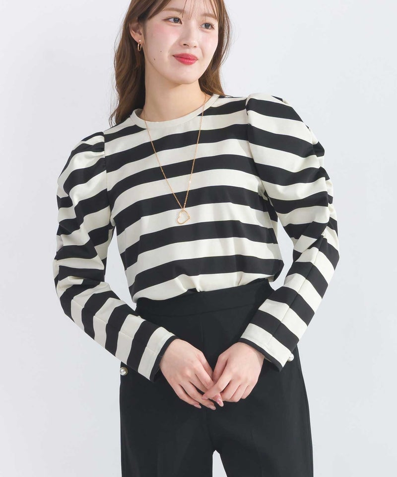 model：H165　着用サイズ：M　オフホワイト