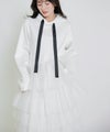 model：H155　着用サイズ：M　オフホワイト