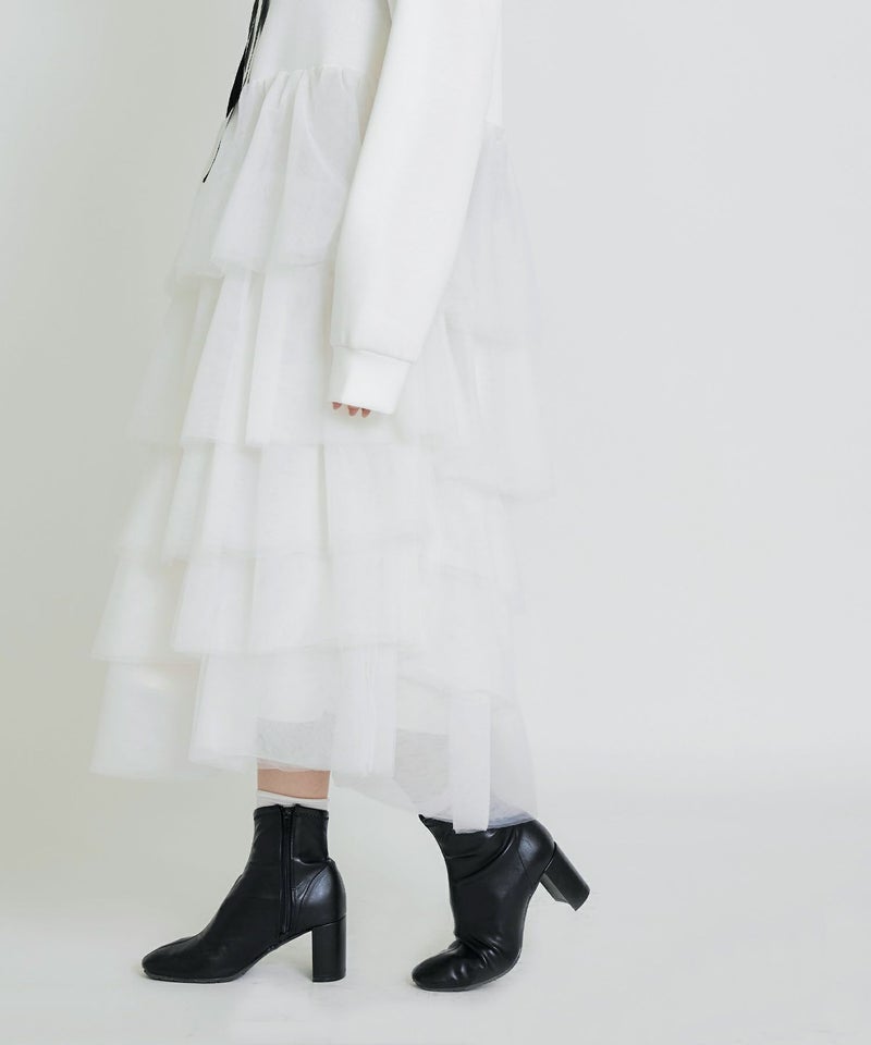 model：H155　着用サイズ：M　オフホワイト