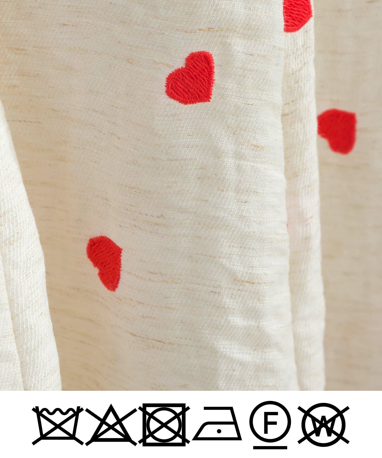 ハート刺繍袖リボンペプラムブラウス | PICCIN (ピッチン) 公式通販