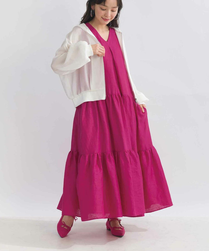 model：H153　着用サイズ：M オフホワイト