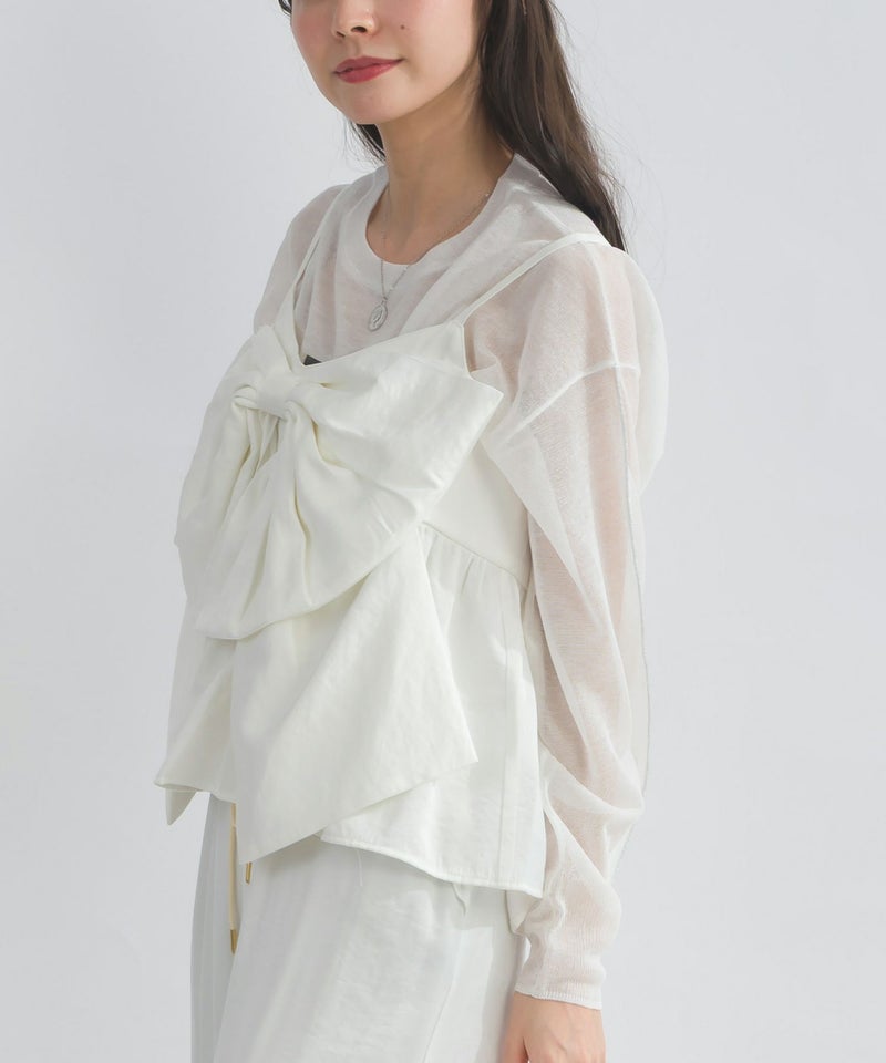 model：H153　着用サイズ：M　オフホワイト（セットアップで）