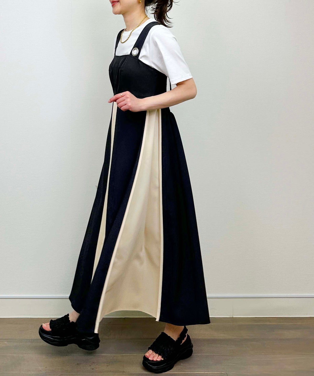 model：H164　着用サイズ：M　ブラック