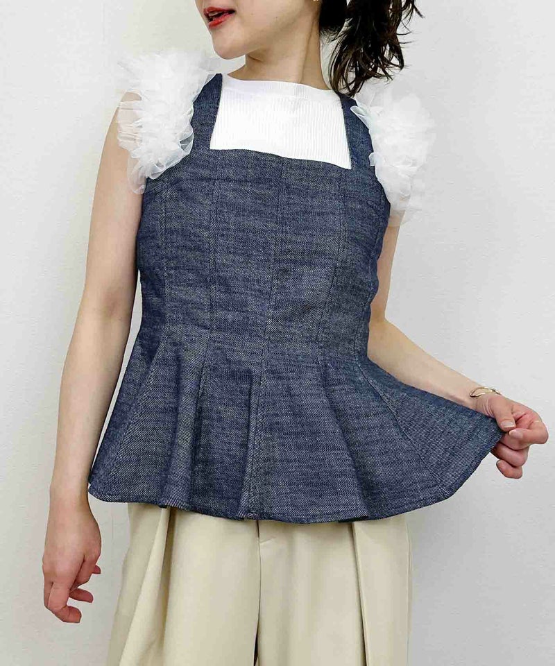 model：H164　着用サイズ：M　ブルー