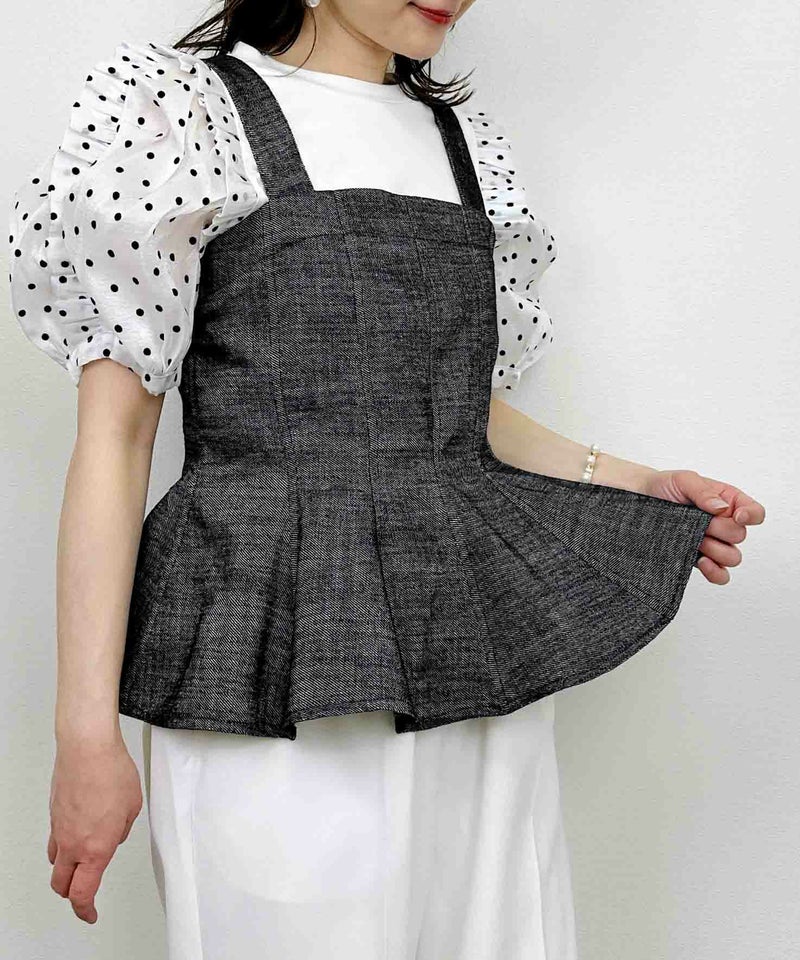 model：H164　着用サイズ：M　ブラック