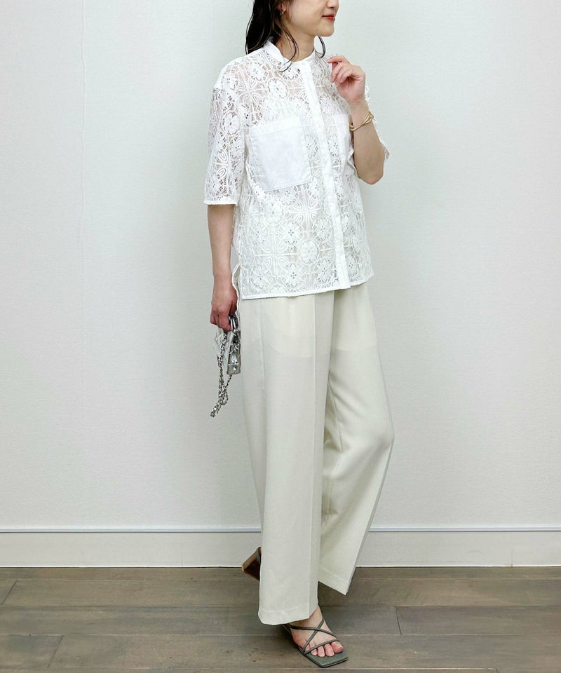 model：H164　着用サイズ：M　ベージュ