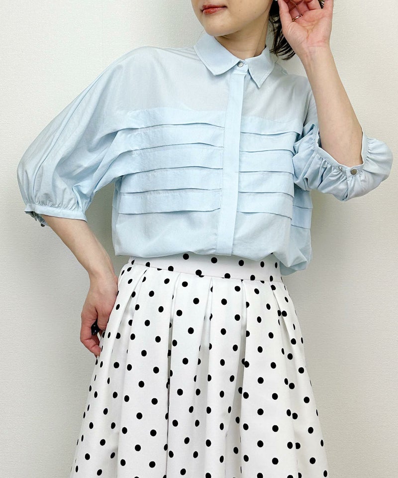 model：H164　着用サイズ：M　ブルー