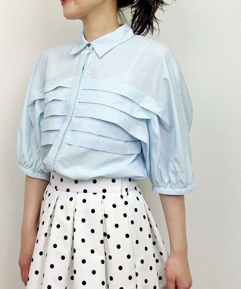 model：H164　着用サイズ：M　ブルー