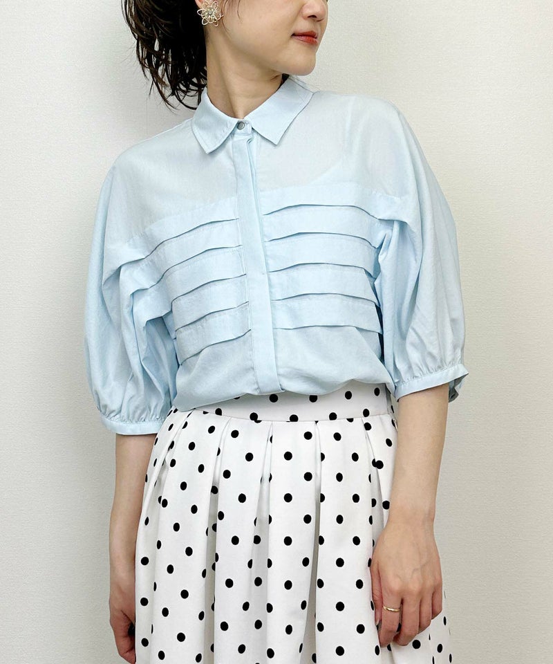 model：H164　着用サイズ：M　ブルー