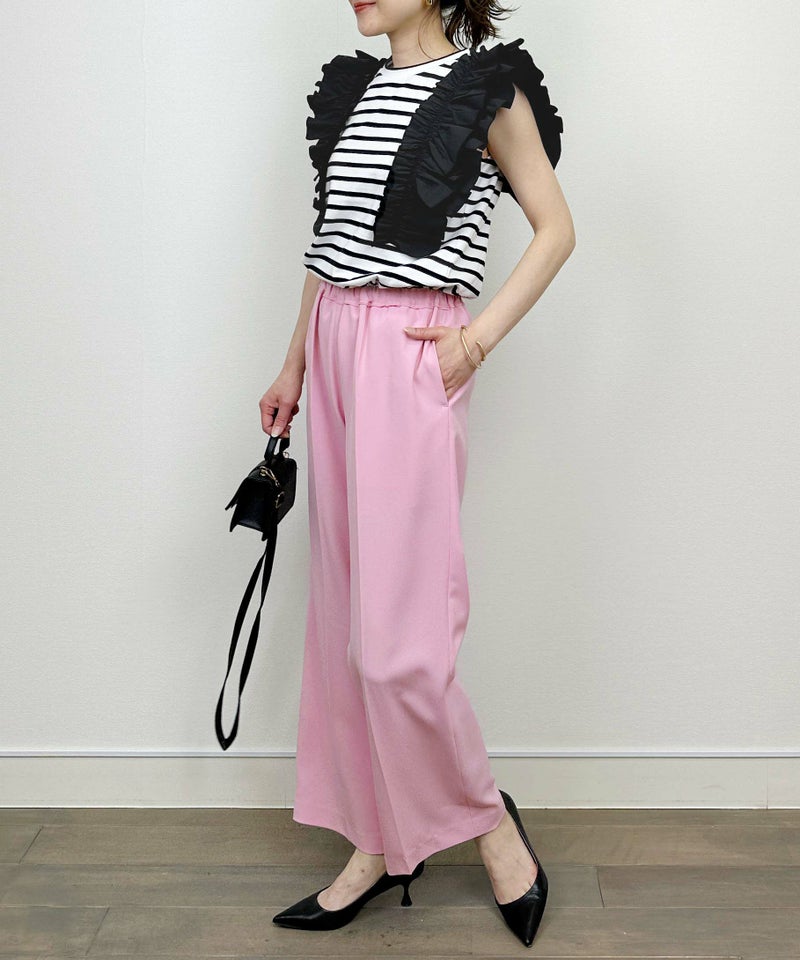 model：H164　着用サイズ：M　オフホワイト