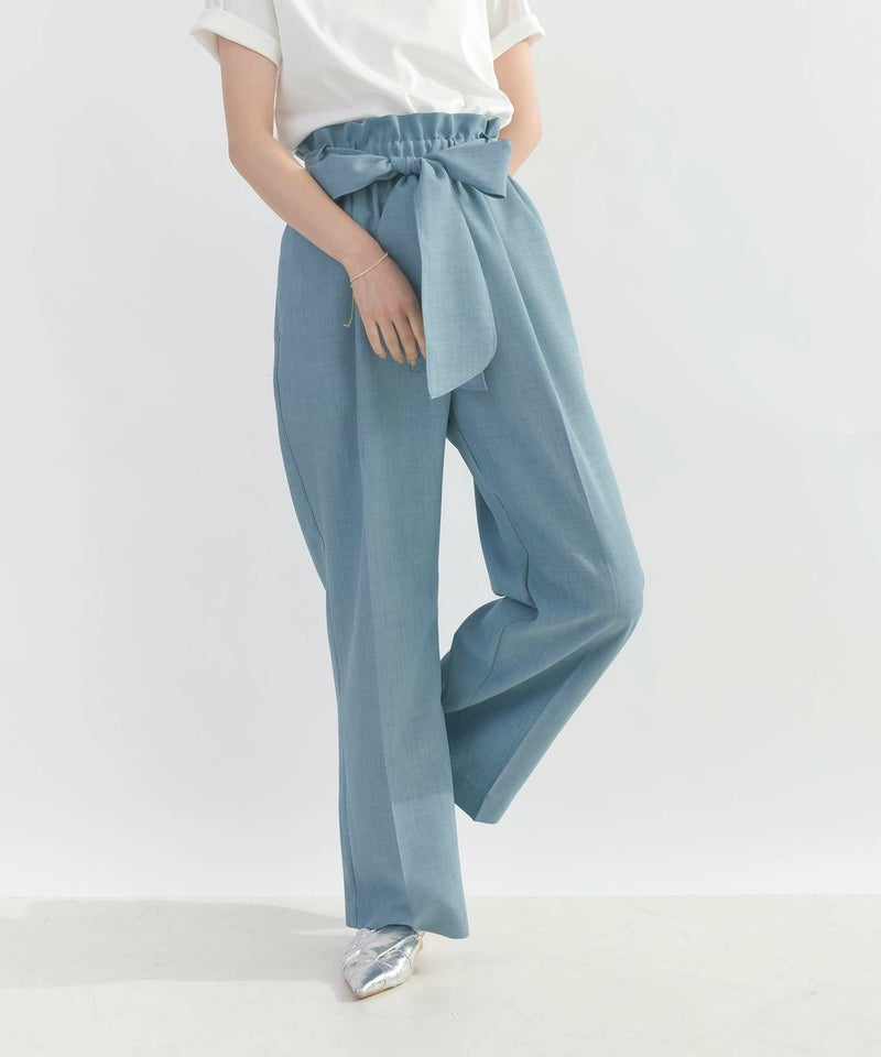 model：H164　着用サイズ：M　サックスブルー