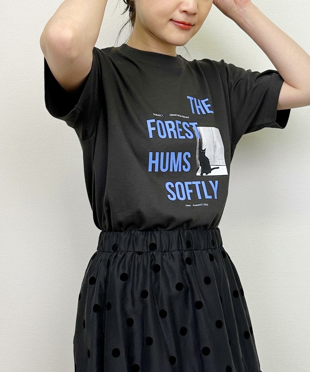 model：H164　着用サイズ：M　ブラック