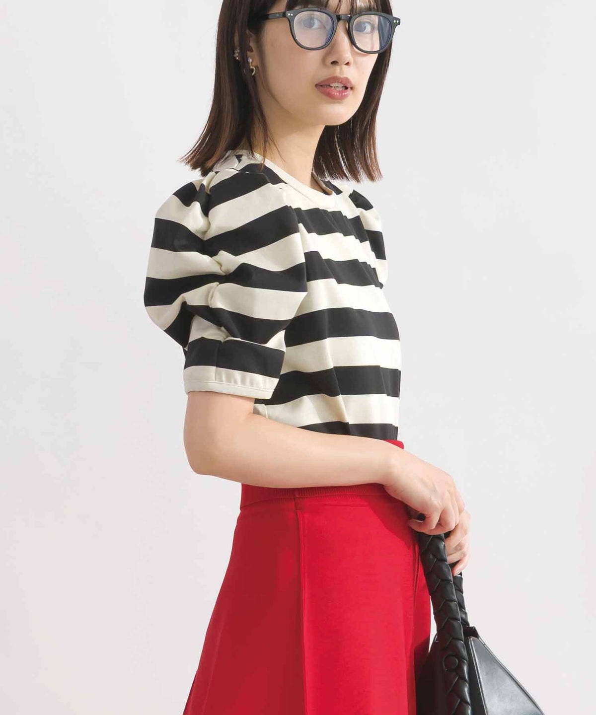 model：H162　着用サイズ：M　アイボリー