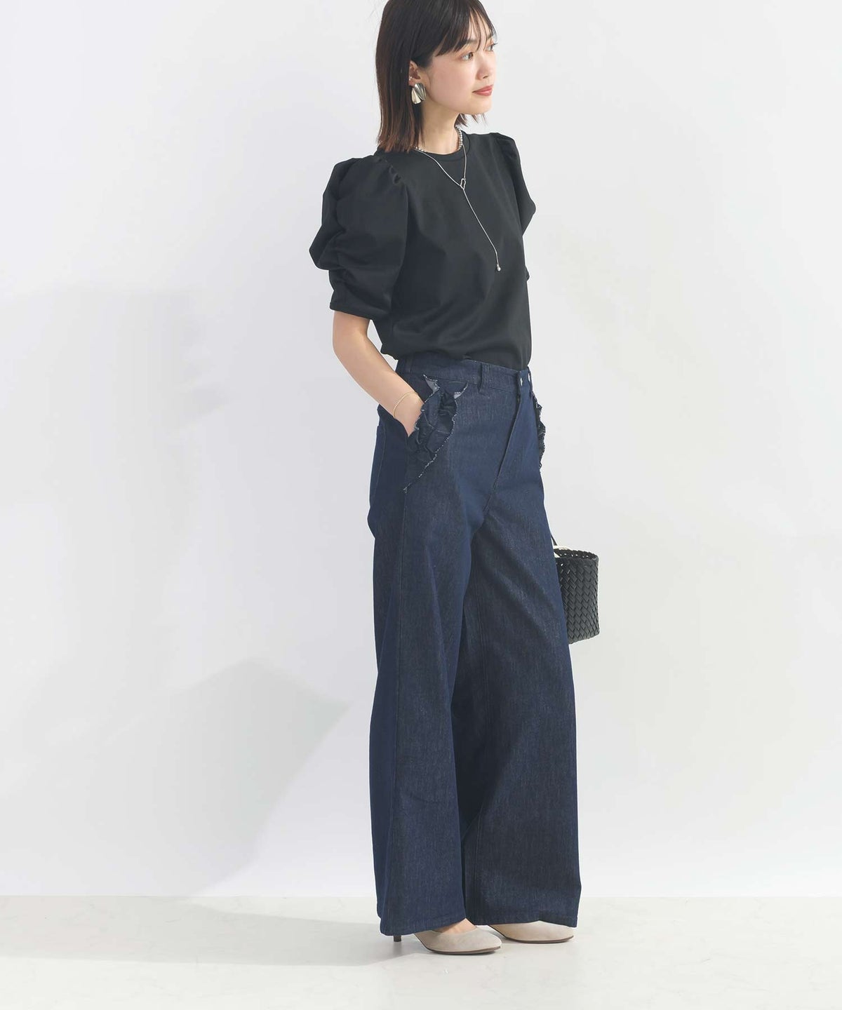 model：H162　着用サイズ：M　ブラック