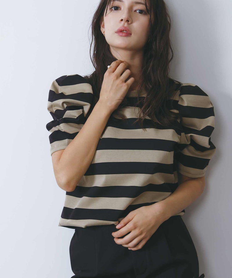 model：H160　着用サイズ：M　モカ