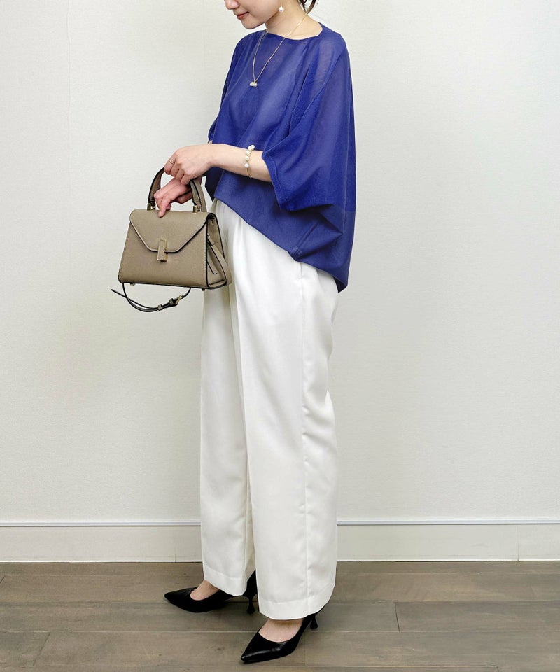 model：H164　着用サイズ：M　ブルー