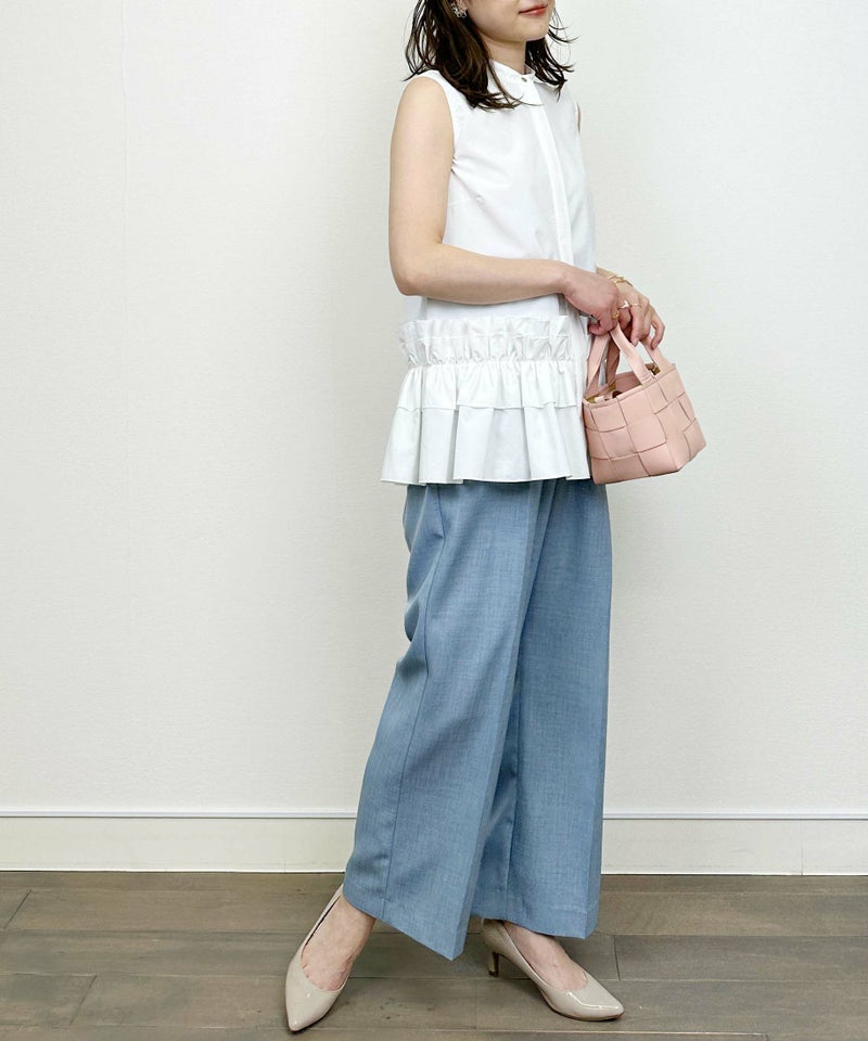 model：H164　着用サイズ：M　オフホワイト