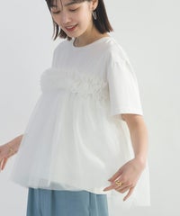 model：H162　着用サイズ：M　オフホワイト