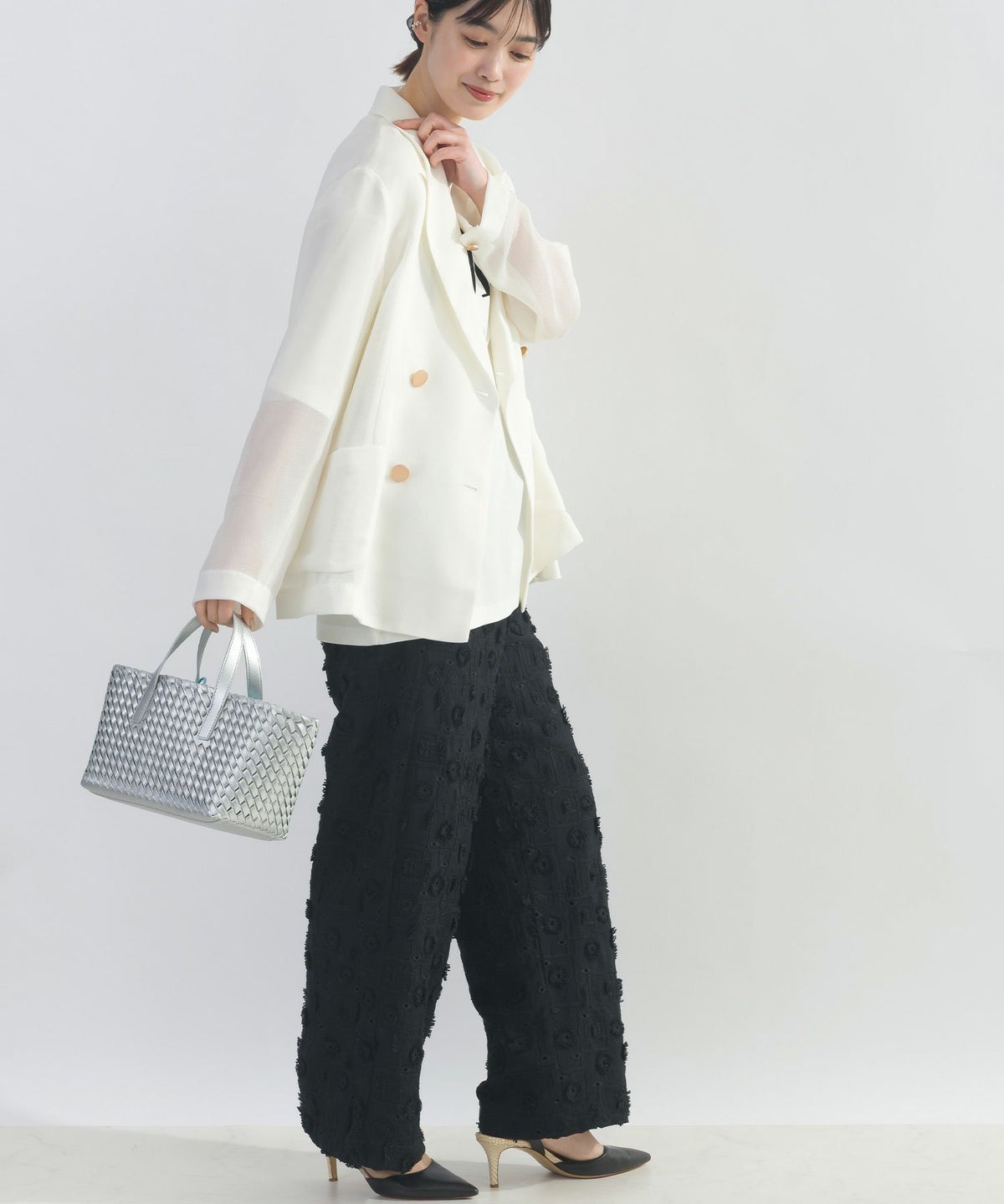 model：H162　着用サイズ：M　ブラック